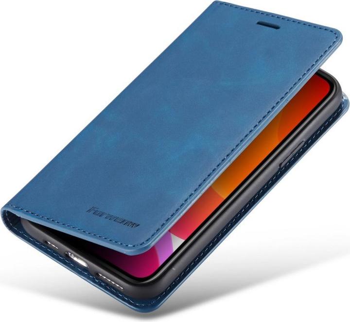 Immagine prodotto Cover-Discount iPhone 11 Pro Max - Custodia Vintage Flip in look scamosciato blu (Apple iPhone 11 Pro Max)