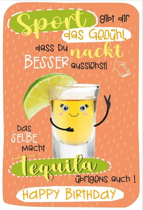 Actual product image Susy Card Birthday Card Schnapps with Wiggle Eyes 11.5 x 17 cm (1 pcs.)