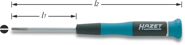 Actual product image HAZET Electronic screwdriver 805-03 ∙ Slot profile ∙ 0.5 x 3 mm (Slotted screws)