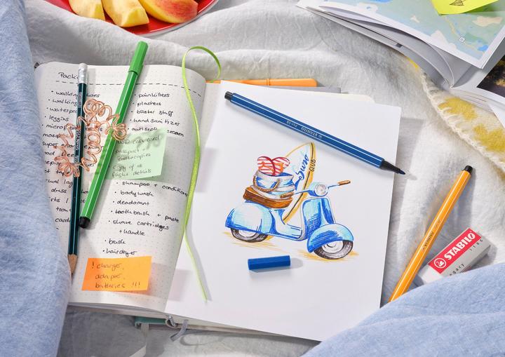 Produktbild STABILO Pen 68 Premium-Filzstift (Hellblau, 1 x)