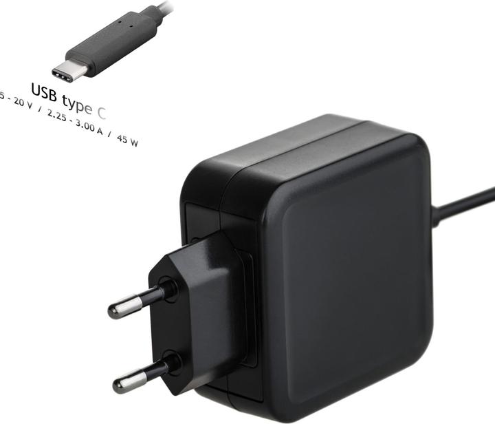 Actual product image Akyga Notebook power supply (45 W)
