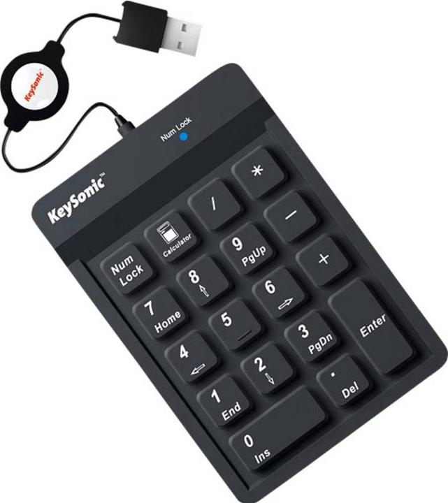 Produktbild KeySonic Ack-118 (Nummernblock, Kabelgebunden)