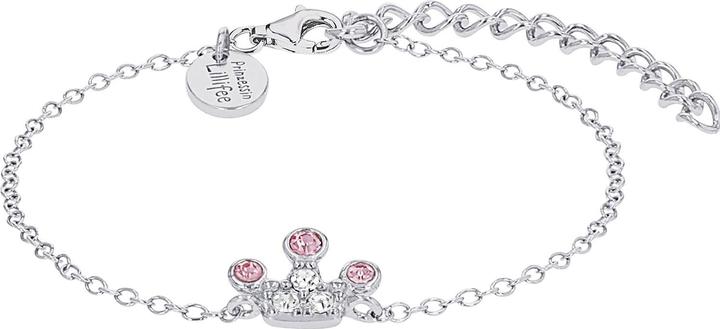 Image du produit Prinzessin Lillifee Bijoux de bras pour filles, argent sterling 925, verre | couronne (12 cm, Argent 925)