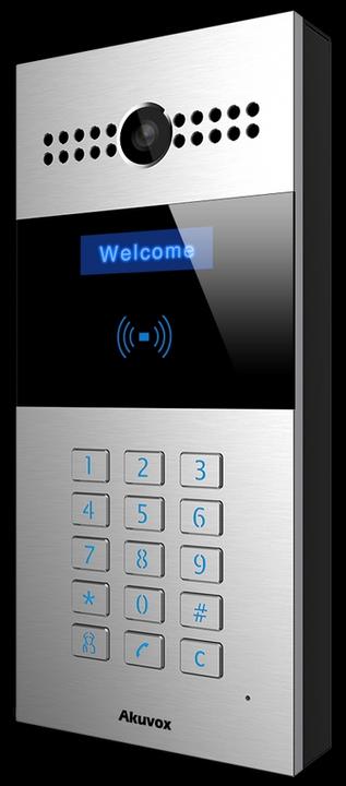 Actual product image Akuvox R27A Doorphone SIP con Camera, Tastierino numerico, Lettore RFID, 3 Relay, Protezione IP65