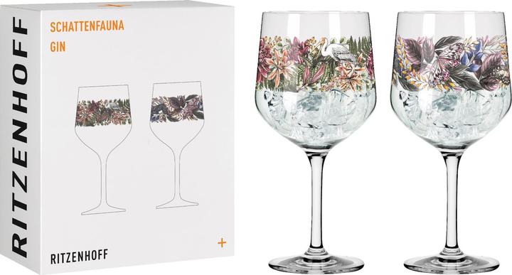 Produktbild Ritzenhoff Ginglas Set Schattenfauna Gin Kelch 2er-Set 001 (7.20 dl, 1 x, Gin Gläser)