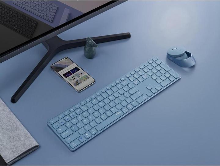 Actual product image Rapoo 9850M DE-Layout, blau (DE, Wireless)