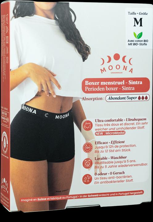 Image du produit Moona Menstruationsboxer Sintra für starke Tage, Hüftumfang 97-102cm (1 Stk) (98, 102, 100 A)