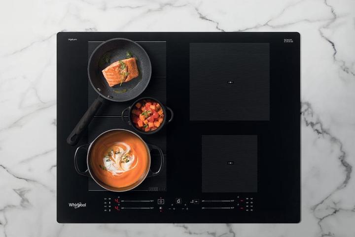Immagine prodotto Whirlpool indukcinė kaitlentė WF S7560 NE 60 cm, 1 FlexiSlide, Booster, Juodas