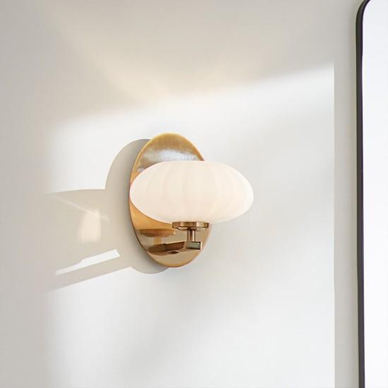 Image du produit Elstead Lighting Pim LED Applique murale G9 renard-or Opale satiné gainé IP44 (300 lm, G9)