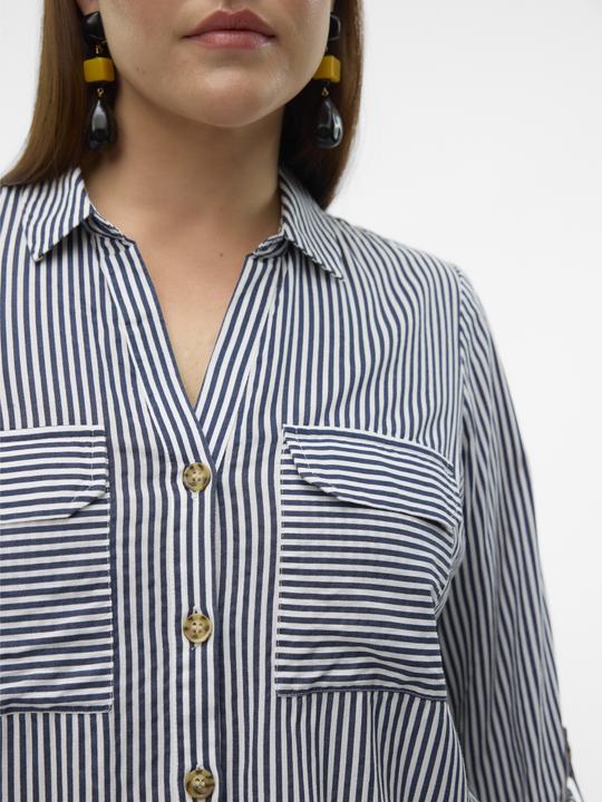 Actual product image Vero Moda Regular fit shirt collar Curve sleeves with turn-up shirt Shirt shirt (44)