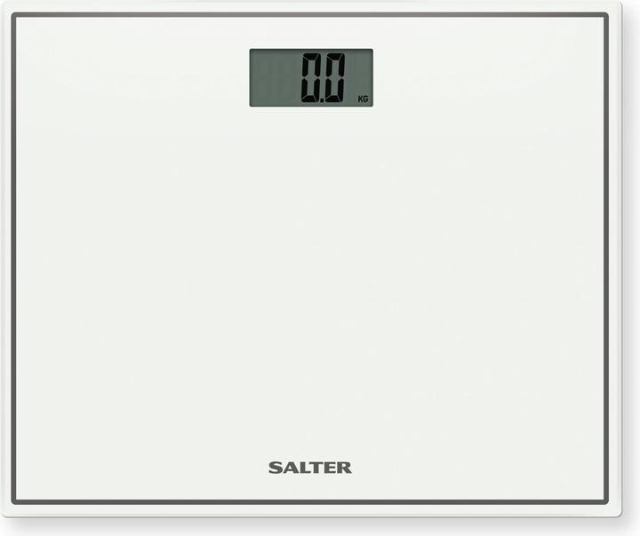 Actual product image Salter 9207 WH3R Compact Glass Electronic Bathroom Scale - Baltas (150 kg)