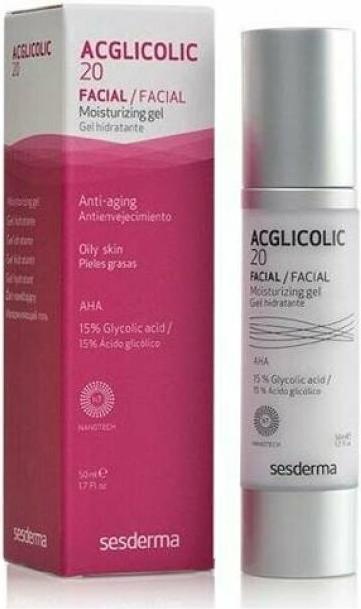 Actual product image Sesderma Acglicolic 20 Moisturising Gel 50 ml (50 ml, Face gel)