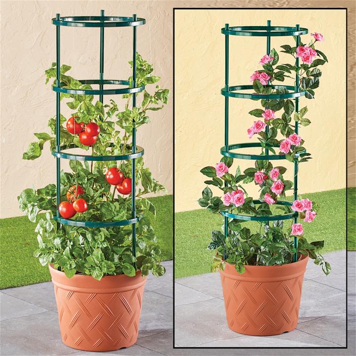 Produktbild HTI-Living Pflanztopf Nessa Terracotta mit Rankhilfe (35 cm)