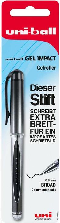 Image du produit Faber-Castell Faber.C.Roller à encre gel UB Gel Impact noir BK 146897 (Noir, 1 x)