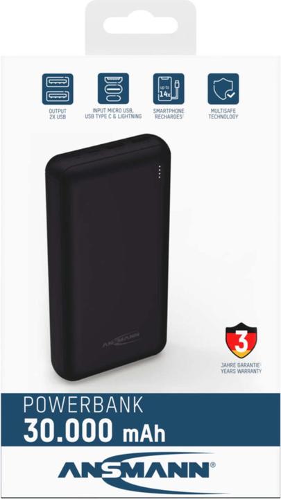 Produktbild Ansmann PB212 (30000 mAh, 10.50 W, 111 Wh)