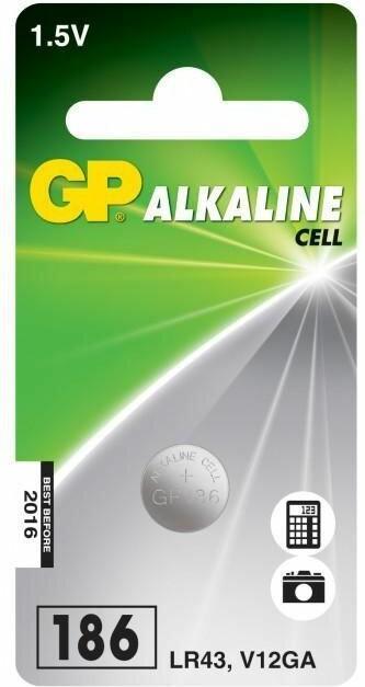 Actual product image GP Batteries GP Button cell Alkaline LR43 1.5V, 1pc (1 pcs., LR43, 70 mAh)