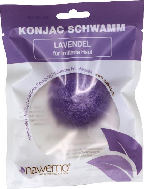 Nawemo Konjac Schwamm Lavendel, bei entzündeter und irritierter Haut
