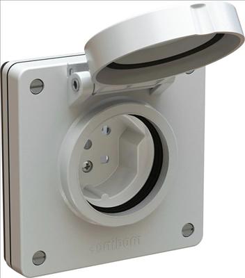 Image du produit Feller Prise T15 UP mouillée IP55/21 gris