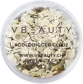 Actual product image VBEAUTY Make Up - Chunky Glitter Gold Edition
