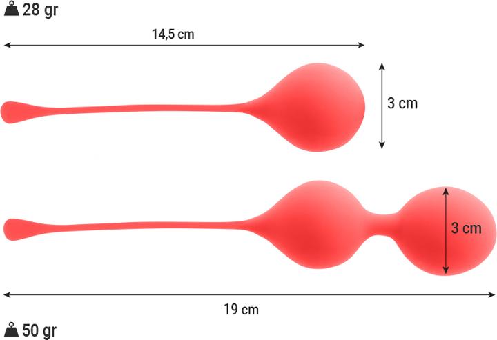 Actual product image Intense Cone Beads Pack Kendall Red