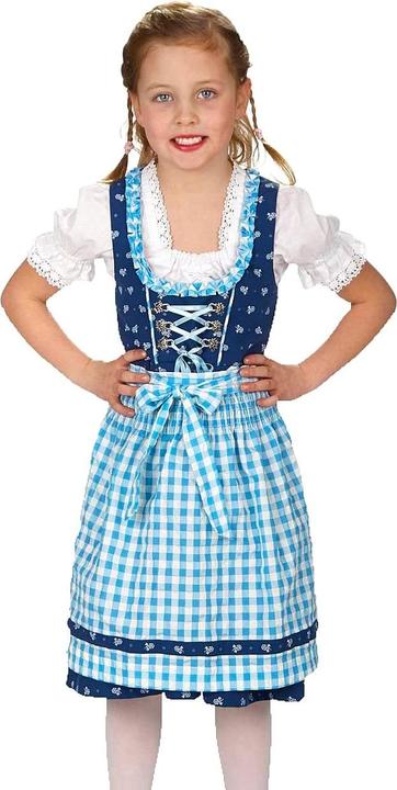 Produktbild Metamorph Dirndlkleid für Kinder blau-weiss (104, 106, 110, 116)