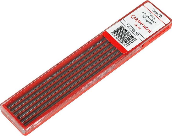 Immagine prodotto Caran d'Ache Ricariche Technograph (Mine di ricambio, Grigio, 2 mm)