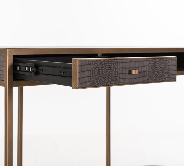 Image du produit Richmond Interiors Bureau Classio or 140 (140 x 60 x 77 cm)