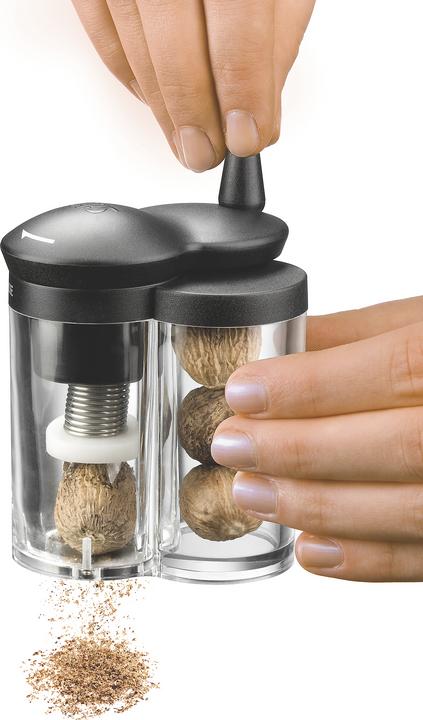 Produktbild Silit Muskatmühle Mulino mit Reservebehälter Glas Kunststoff (Nuss)