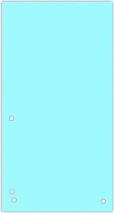 Produktbild Donau Trennblätter, karton, 1/3 a4, 235x105mm, 100stk, blau