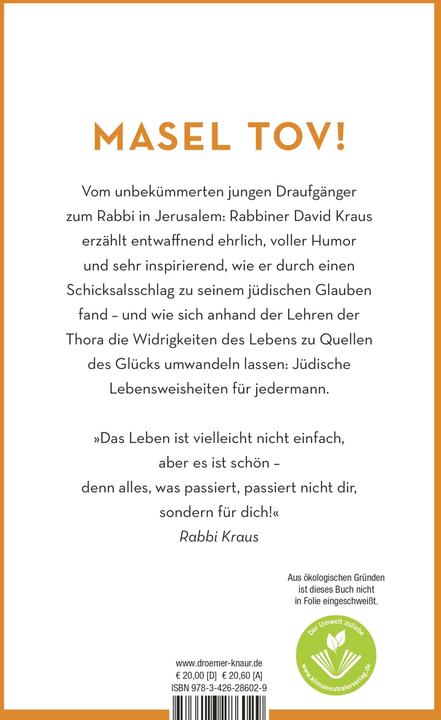 Produktbild Der fröhliche Rabbi und die verschlungenen Wege zum Glück (Deutsch, David Kraus, 2021)