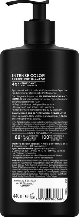 Produktbild Syoss Shampoo Intense Color 440ml (440 ml, Flüssiges Shampoo)