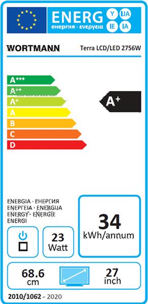 Energie-Label Wortmann 2756W (1920 x 1080 Pixel, 27")
