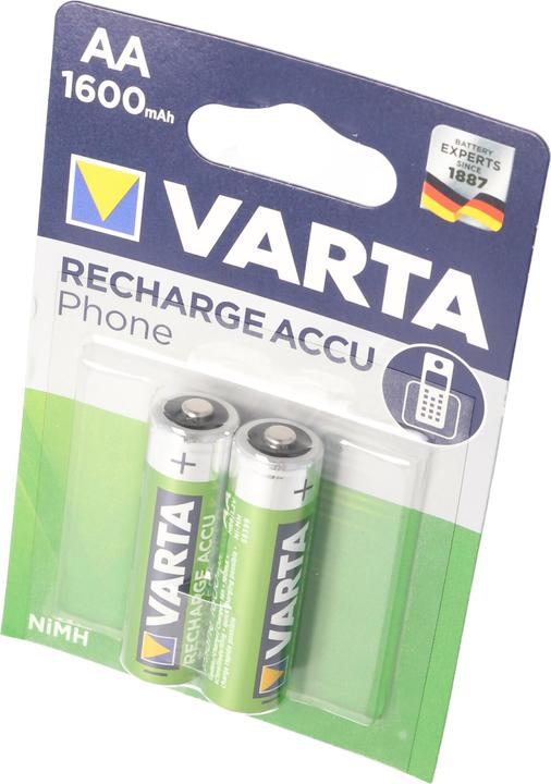 Actual product image Varta Recharge Accu Phone (2 pcs., AA, 1600 mAh)