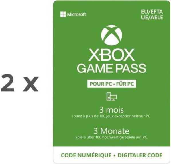 Actual product image Microsoft PC Game Pass 6 months (2 x 3 months)