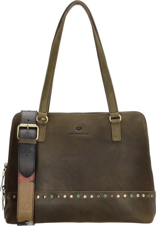 Produktbild Micmacbags Hide & Stitches Masterpiece Shopper - Olive Green - 100% Leder