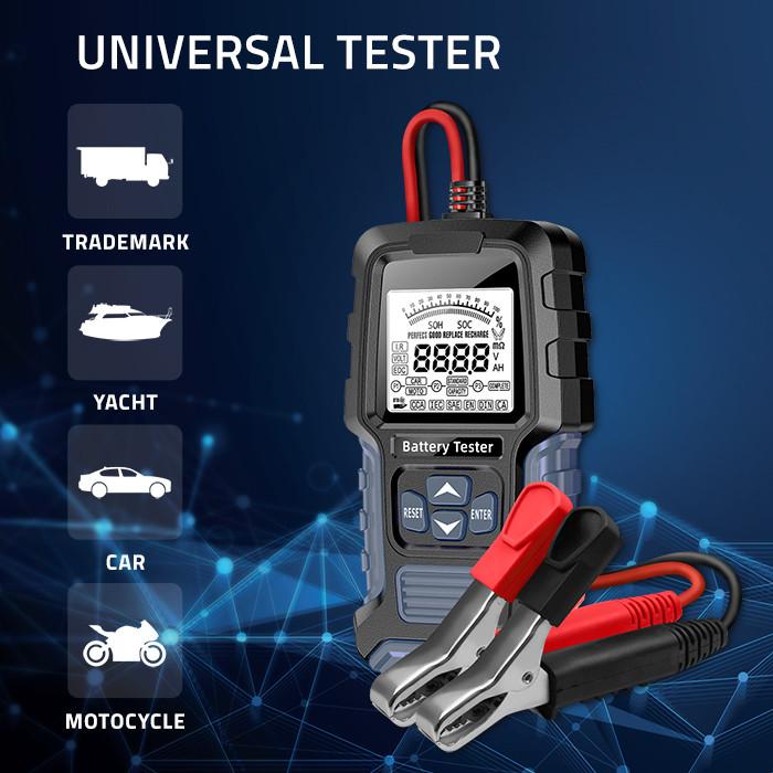 Produktbild Qoltec Digitaler Batterietester mit LCD-Display | 12V | 24V | 3Ah-400Ah