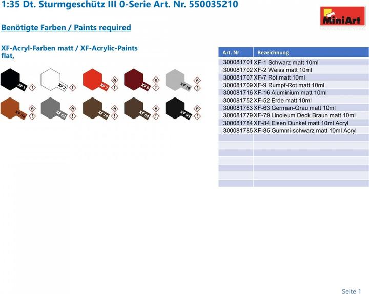 Produktbild Mini art Stug.III O-Series