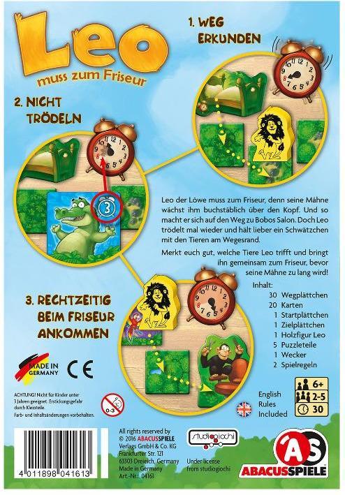 Actual product image Abacus Leo needs a haircut (German, English)