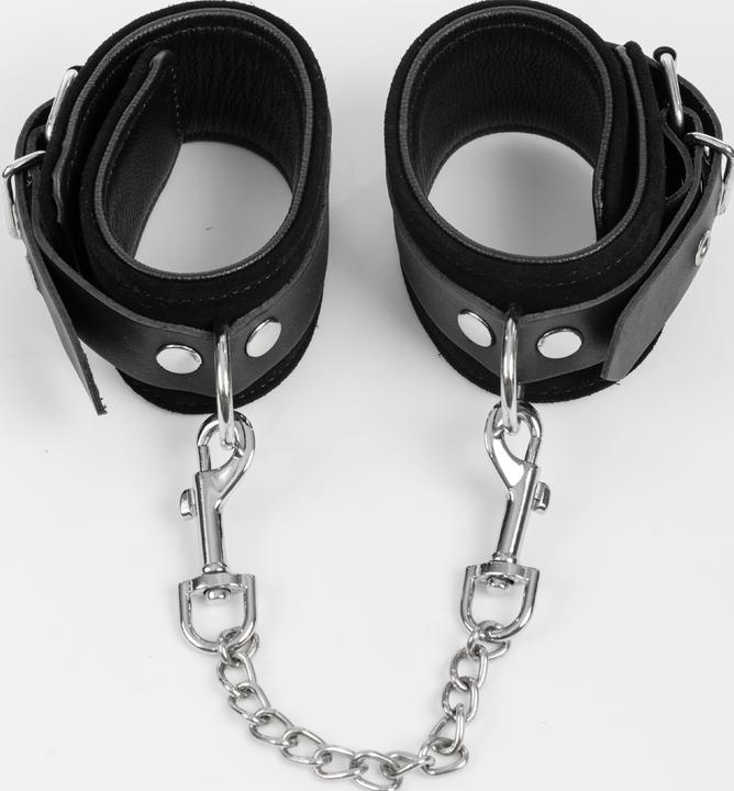 Produktbild Rimba Leder Handfesseln mit Karabinerhaken