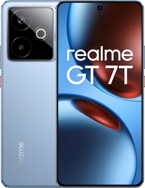 Immagine prodotto realme GT 7T 5G Dual Sim 12GB RAM 256GB - Blue (256 GB, IceSense Blu, 6.80", Doppia SIM, 50 Mpx, 5G)