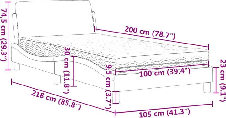 Actual product image VidaXL Khloe (100 x 200 cm)