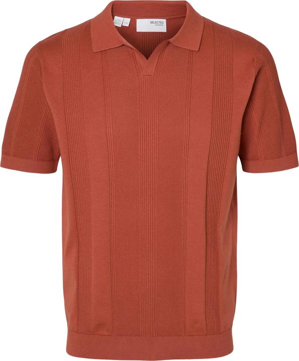 Selected Homme Kurzarm Polohemd aus Strick