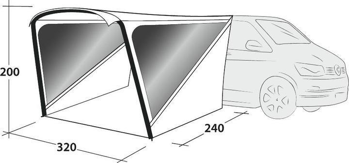 Produktbild Outwell Touring Shelter Air (Tunnelzelt, 5.70 kg)