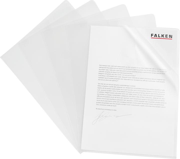 Produktbild Falken 100 Sichthüllen DIN A4 transparent genarbt 0,12 mm (A4, 100 x)