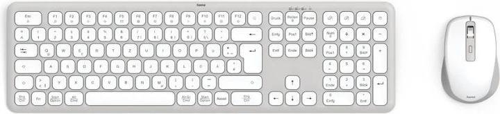 Actual product image Hama WK-550 Wireless keyboard and mouse set white (DE, Wireless)