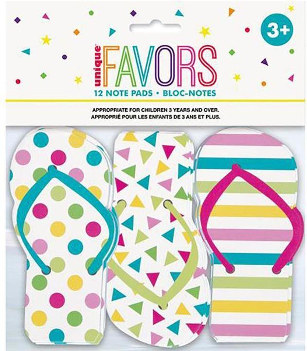Produktbild Unique Notizblock in Form eines Flip-Flops (12stk)