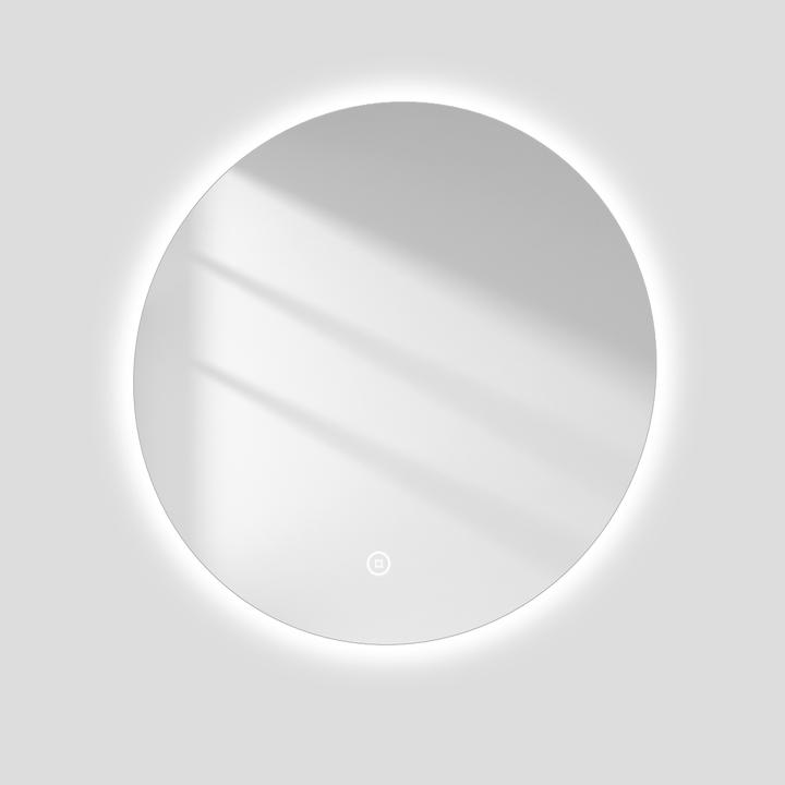 Produktbild Emke Badspiegel mit Beleuchtung Φ50cm, Kaltweiss6500K, Dimmbar, Touch Schalter