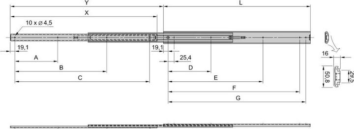 Actual product image Schroff Telescopic rails