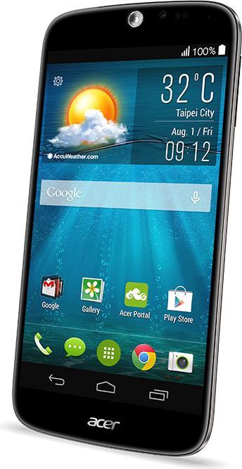 Acer Vloeibare jade plus (16 GB, Zwart, 5", Dubbele SIM, 13 Mpx, 3G)
