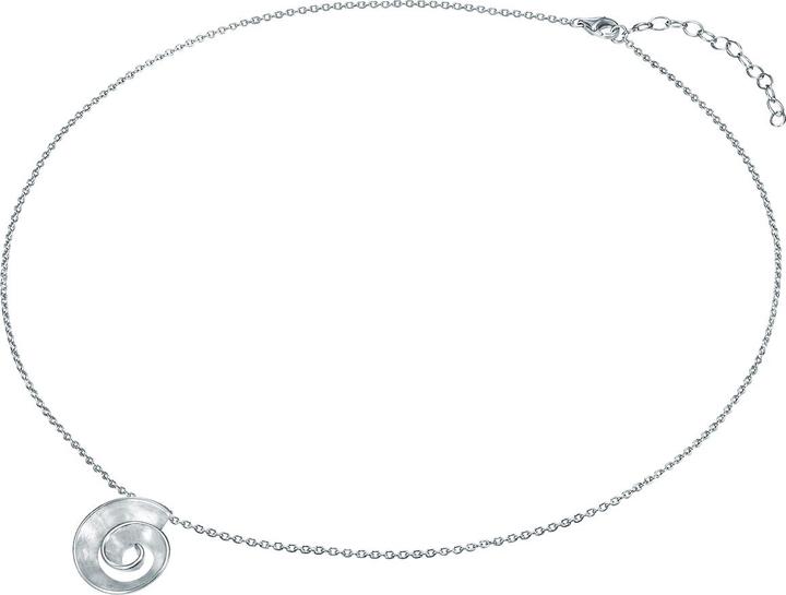 Immagine prodotto Strandglück Catena a spirale da donna in argento sterling da 45,5 cm + 5,0 cm di estensione - 31350 (Argento, 45,5 - 50,5 cm)